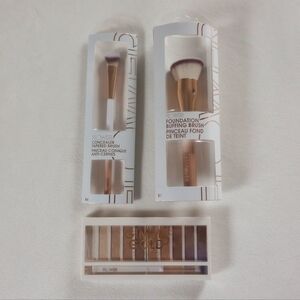 FLOWER▪️Gimme Gold Palette, Foundation Buffing & Concealer Taper Brush Bundle